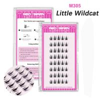 Manga Lashes Self Adhesive Lash Clusters No Glue Needed Natural Wispy Individual Lashes Korean Makeup pink