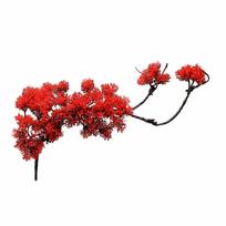 Lanksti Bonsai pušis Realistiška pasveikinimo pušis Dirbtinis augalas Svetainė Style B red