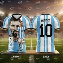 2026 Messi Argentina Team Football Jersey Match & Training Kit Summer Sports  T-Shirt Children's Clothing Tee Y2k 6XL