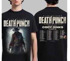 Five Finger Death Punch 20th Anniversary World Tour 2026 Unisex T-Shirt S-5XL S gray