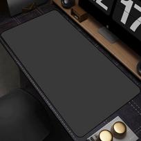Large Black Desk Mat Solid color simple Computer Laptop Mouse Pad Girls Gaming Mousepad Rubber Non-Slip Cushion Office Deskmat 600x300x2mm black