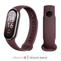 Sport Watch band For Mi band 10-NFC Strap Replacement miband10 Bracelet waterproof silicone smart mi band 9-8 Accessories For Mi Band 8 black
