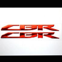 Motociklo 3D aplikacija Emblema Ženklelis Lipdukai Minkštas plastikas Iškilus bakas Ratas Bakas Lipdukai Honda CBR100ORR CBR 10OORR 20O8-2017 raudona