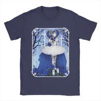 Rare MALICE MIZER  Mens T Shirt  Vintage Tee Shirt Short Sleeve Crewneck TShirt 100 Cotton Summer Clothes 3XL gray