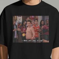 Gibby What Are You, A Cop? Shirt - iCarly Tv Series Tshirt M brown