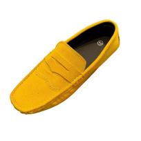 Madingi Madingi Vyriški Laisvalaikio Batai Klasikiniai Vyriški Mokasinai Rankų Darbo Suede Vyriški Mokasinai Batai Įslystami Plokščiapadžiai Vyrui Patogūs Važiavimo Batai 47 geltona