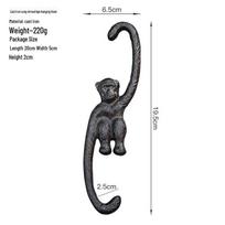 Rustic Iron Monkey S Hook – Decorative Hanging Hook for Home & Garden