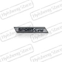 HGWE4 Metalinė Automobilio Stiliaus Sportinė Linija Priekinės Grotelių Lipdukas Ženklelis Galinio Kamieno Kėbulo Emblema Skoda VRS Octavia Rapid Kodiaq Karoq Superb gray