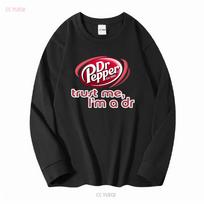 Vintage Dr Pepper T Shirt Mens XL Trust Me Im A Doctor Black Crew Neck Adult vintage Washed fashion graphic Stylish Unisex S black