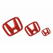 3 vnt. ABS Automobilio Vairo Rato Bagažinės Emblema Priekinių Grotelių Logotipas Honda Civic 2019 2018 2017 2016 10-os kartos Stilius YA7 red