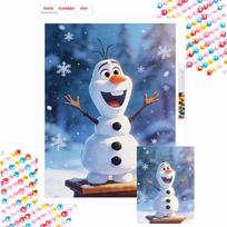 disney olaf frozen diamond painting full diamond art kit handmade diy home decoration gift Round 30x40cm