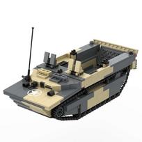 US Army Amtrac LVT-4 Military Building Block Toys Landing Vehicle Tracked Assembly Bricks Set Compatible with Brands