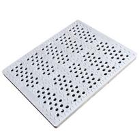 Resin Drainage Grate with Round Holes white