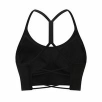 Stylish Cross-Back Yoga Sports Vest with Soft Straps for Fitness and Outdoor Running XXL black