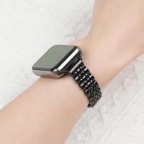 Magnetinis metalinis dirželis, skirtas Xiaomi Band 9 Pro, 8 Pro ir Redmi Watch 5 - Plonas trijų karoliukų dizainas. For Xiaomi 9 Pro beige