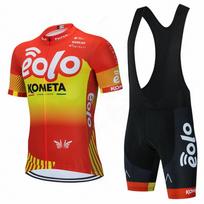 Eolo Kometa Team Cycling Jerseys Bike Clothes Quick-Dry Bib Gel Sets Clothing Ropa Ciclismo Uniformes Maillot Sport Wear Hombre S