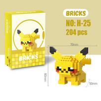 Gengar Žaislas Lega Statybiniai Blokiniai Figūrėlės Pokémon Veiksmo Animacinis Personažas Pikachu Bulbasaur Charmander Modelis Vaikams Gimtadienio Dovanoms With Box yellow