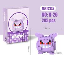 Gengar Žaislas Lega Statybiniai Blokiniai Figūrėlės Pokémon Veiksmo Animacinis Personažas Pikachu Bulbasaur Charmander Modelis Vaikams Gimtadienio Dovanoms No Box