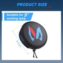 7/9 Inch Black LED Pods Protective Cover, LED Cube Light Cover Protective Light Bar Offroad Light Driving Fog Light Lens Cover 2pcs 9 inch gray