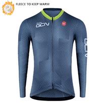 RAUDAX GCN Winter Thermal Fleece Road Bike Cycling Clothing Winter Warm Cycling Kits Man's Long Sleeves Cycling Jersey Set 5XL
