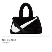 Nike Faux Fur Tote Bag Black DQ5804-010 One Size 1 juoda