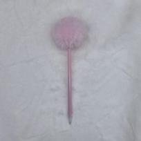 Creative Solid Color Pom-pom Pen - Cute Heart Journaling & Student Writing Stationery rožinė