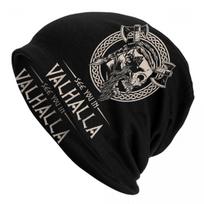 Skandinavų vilkas Dievas Odinas Vikingas Kepurė Mezgimo Skrybėlės Unisex Moterys Šaunios Unisex Suaugusiesiems Žiema Šiltos Kaukolės Pupelės Kepurės Beanies Hat gray