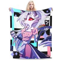 Anime Sexy Loona Blanket Quality Soft Helluva Boss Throw Blanket Winter Kids Home Decor Aesthetic Bedspread 30x40in gray