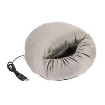 Electric Heated Foot Warmer Men Women Winter Home Soft Washable USB Foot Warmer for Work Study gray