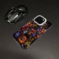 F-FNAF Five-nights-At-Freddys Phone Case For iPhone 17 16 15 14 13 12 11 Pro Max Plus Pro Colorful Shell iPhone 13 pro black