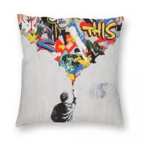 The Crack Martin Whatson Ladder Square Pillowcase Polyester Linen Velvet Creative Zip Decor Pillow Case Home Cushion Cover 30cmx30cm(12x12Inch)