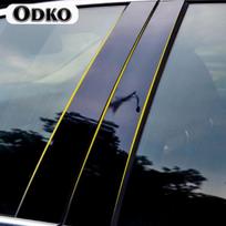 6Pcs Gloss Black Pillar Post Fit For Jeep Grand Cherokee 2011-   Door Side Window Moulding BC Column Sticker Cover juoda