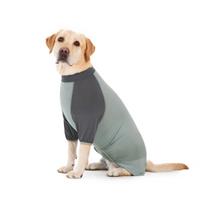 Cross-border Large Dog Belly Wrap: Ice Silk Quick-Dry, Sun Protection, Cool Color Block Clothing for Spring, Summer, Autumn 2XL (Back Length 40cm)