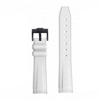Laikrodžio apyrankė skirta Omega X Swatch Jungtinis MoonSwatch dirželis Seamaster 300 Vyriškas Moteriškas 20mm guminis silikoninis lenktas galas Seiko apyrankė 20mm white