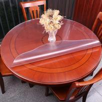 PVC Apvalus Skaidrus Stalo Dangalas Plėvelė Apsauginis Kilimėlis Minkštas Stiklas Stalo Dangalas Valgomojo Drėgmės Neperšlampantis Stalo Dangalas Round 80CM