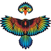 Vibrant Red And Yellow Eagle Wings Cloak Perfect For Kids Halloween And Party Events