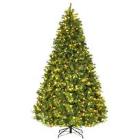 Dirbtinė kalėdinė eglutė su 600 LED lempučių ir stovu, žalia, 240cm