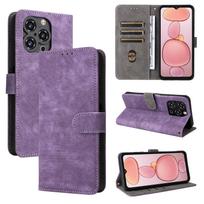 Atverčiamas dėklas Oukitel C3 2025, PU odos telefono dėklas, viso kūno apsauga [RFID blokavimas], piniginės dangtelis for Oukitel C3 2025 violetinė