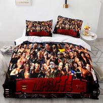 Imtynių žaidimas WWE EAW patalynės komplektas mados imtynės sportas amerikietiškas košmaras Cody Rhodes antklodės užvalkalas lovos antklodės komplektas 100x135cm-2pcs