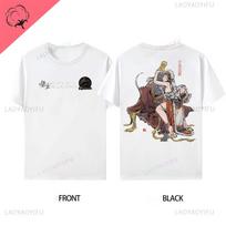Men's Hot-selling Black Myth Wukong Sun Wukong Front Back Pattern Cotton Tshirt Wukong Game Clearance Tee Short Sleeved XXXXXL geltona