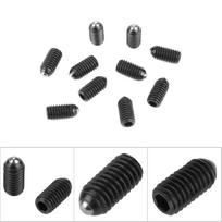 10pcs M6 Screw Thread Hex Socket Carbon Steel Ball Spring Plungers Set (M6*16)
