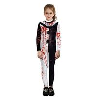 Vibrant And Soft Milk Silk Clown Role Play Outfit Perfect For Festive Celebrations Child Blood,XL black