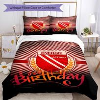 Fc Energie Cottbus Quilt Cover Set Design for Guest Room Machine Washable Perfect Gift for Friends Family 135cmx200cm