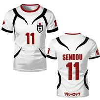 Sports Essential! Short-sleeve Team Jersey, Blue Lock Anime, Number 5 Print 6XL gray