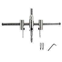 Adjustable Hole Cutter 30 to 300mm Heavy Duty Manganese Steel Blade Suitable for Woodworking and Plasterboard Projects