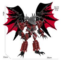 Skibidi Toilet Building Blocks Dragon Titan Drill Man Toys for Kids Christmas Gift Tvman Cameraman Pencilwoman black