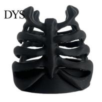 Halloween Desk Decor Skeleton Ribcage Bone Pen Holder, 3D Printed Pencil Cup, And Gel Holder Gothic Organizer for Pens Pencils Makeup Brushes juoda