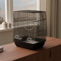 Bird Enclosure Net Cover Elastic Fit Mesh Guard Easy to Install Black Xl