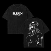 Anime Bleach Nelliel Tu Odelschwanck Graphic T Shirt Men Women Clothing Casual Cotton Tshirt Retro Washed Tshirt Harajuku Tops S black