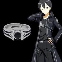 Anime Ghoul Kaneki Ken Rings One Eyed King Juzo Suzuya Cosplay Props Adjustable Rings Jewelry Gifts for Woman Man black